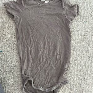 KYTE baby grey onesie size 3-6 months
